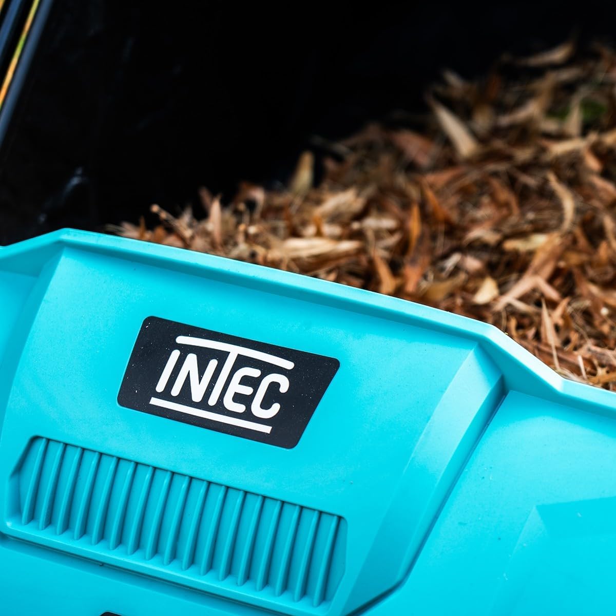 INTEC - Kehrmaschine für Rasen und Gras Mechanischer Laubsammler Großer Behälter 100L Garten Alleen
