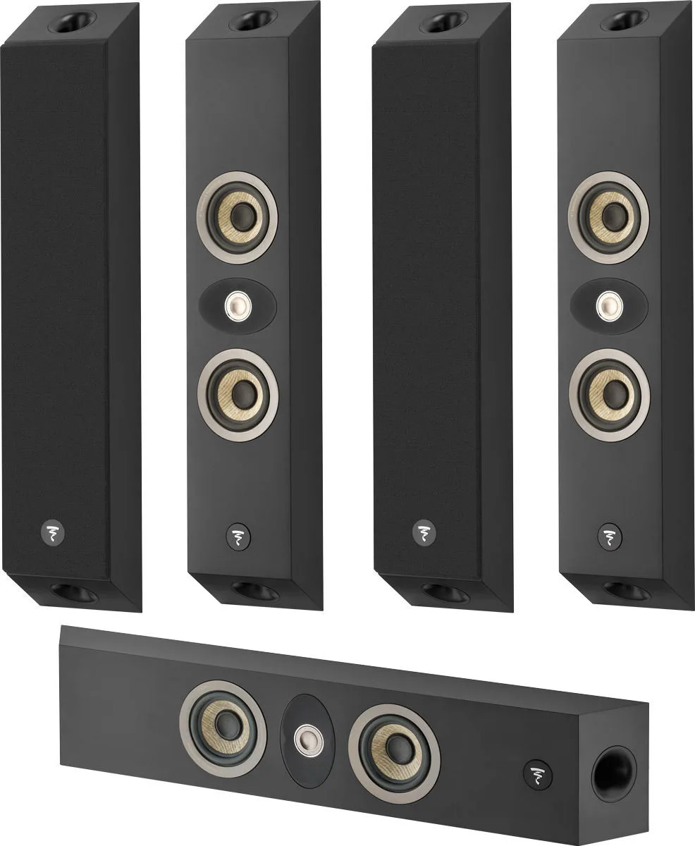 Focal On Wall 301 5.0 Noir satin Packs enceintes grand spectacle