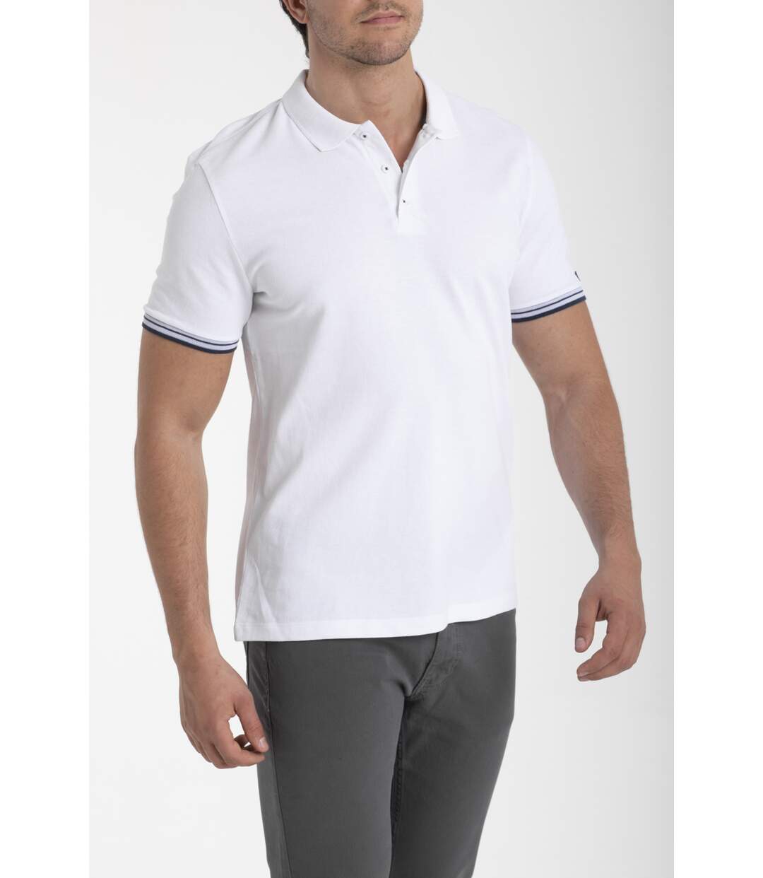 Polo coton piqué GIACOMO BLEU