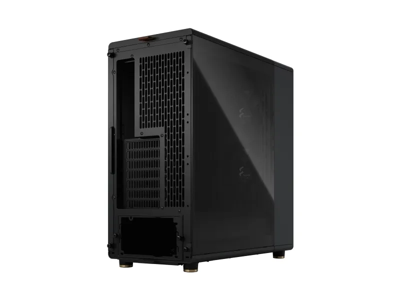 Fractal Design North - Mid tower - ATX - sidepanel med vindue (tonet glas) - ingen strømforsyning (ATX) - charcoal black - USB/Lyd
