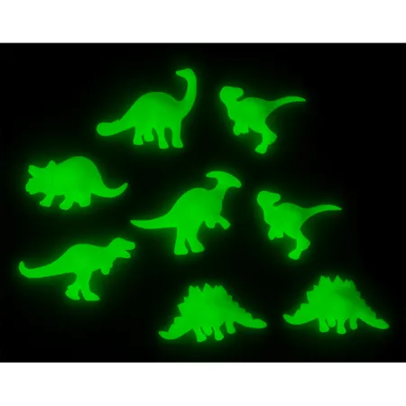 Out of the Blue 3D-Dinosaurier, Glow in the Dark, 8er Set