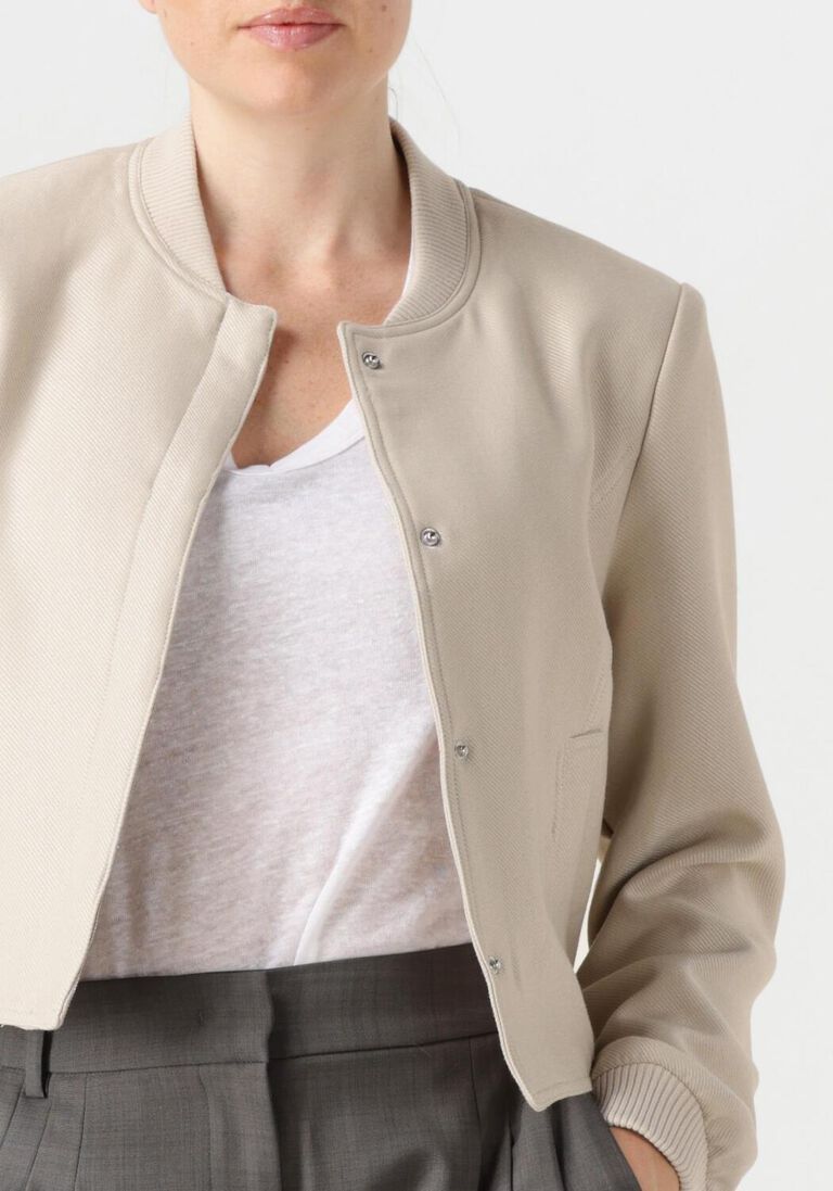beige co'couture jack bostoncc crop jacket