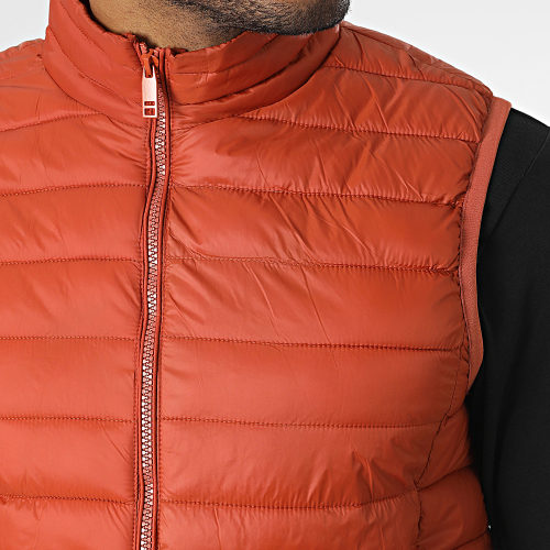 Doudoune Sans Manches Rouge Brique