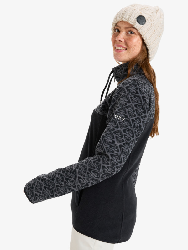 Sayna Half Zip Couche intermédiaire technique Noir Femme