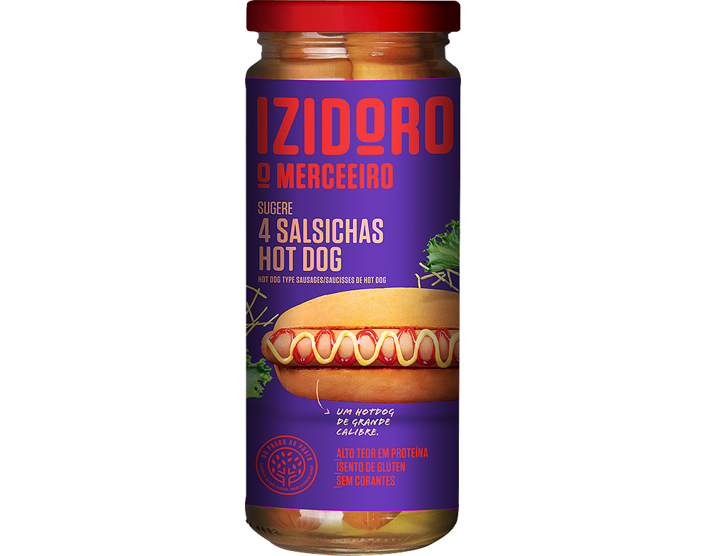 SALSICHAS HOTDOG IZIDORO 4UN 430(235)G