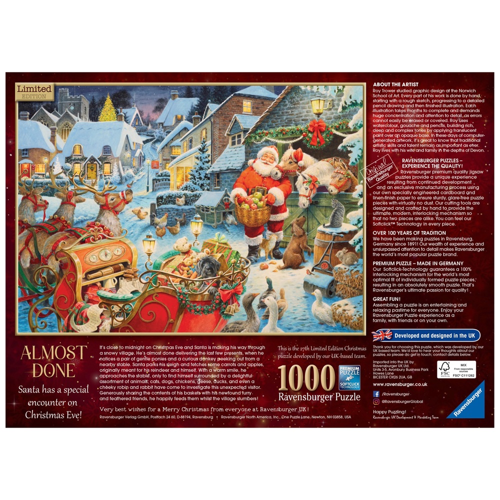 Ravensburger Almost Done Limited Edition 1000-Teile-Puzzle
