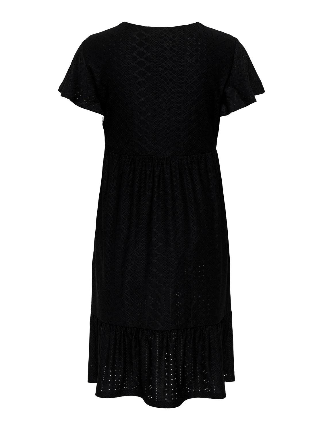 OLMSANDRA Langes Kleid Black