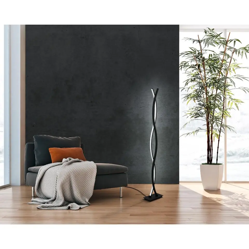 EGLOLasana3Vloerlamp-LED-142cm-Zwart/Wit