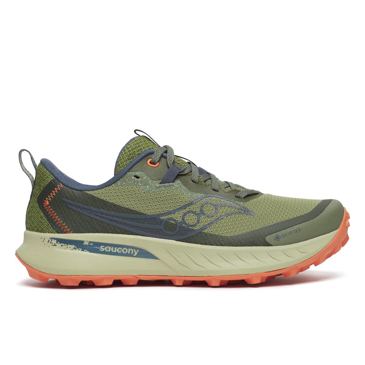 Saucony Peregrine 15 GTX Womens Hemlock/Navy