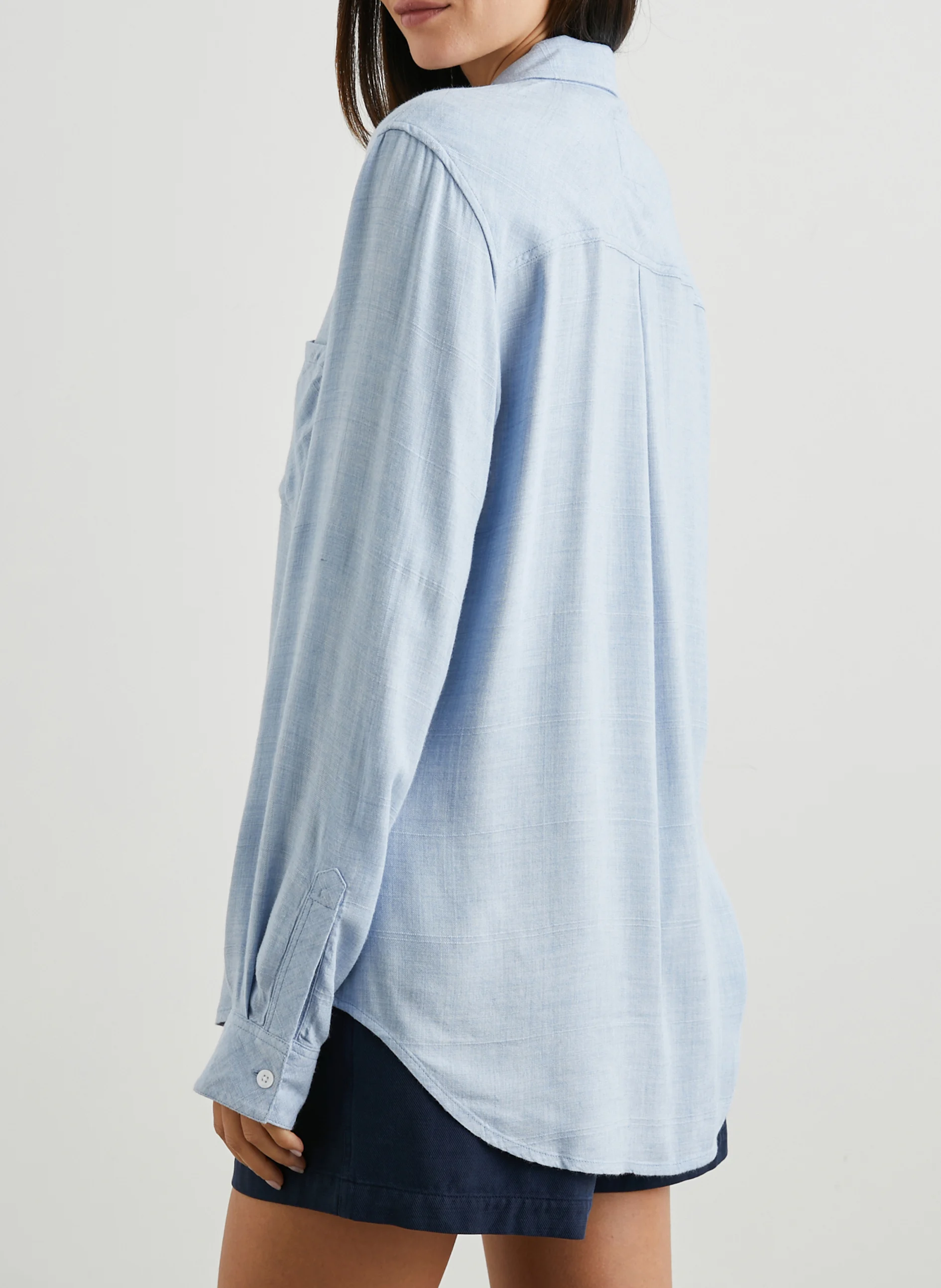 HUNTER - Chemise droite à carreaux | Bleu