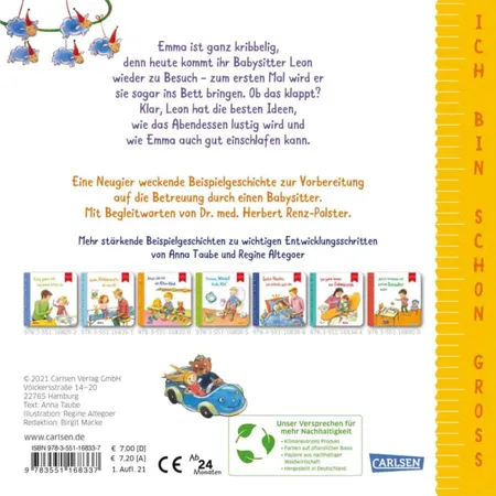 Carlsen Verlag Ich bin schon groß: Mein Babysitter ist toll!