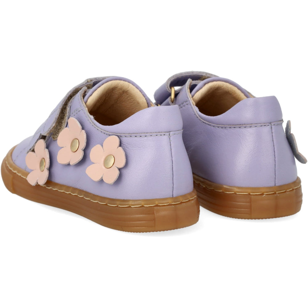 Køb Angulus Amethyst/Rosebud Begynder Sneaker Med Blomsterapplikationer