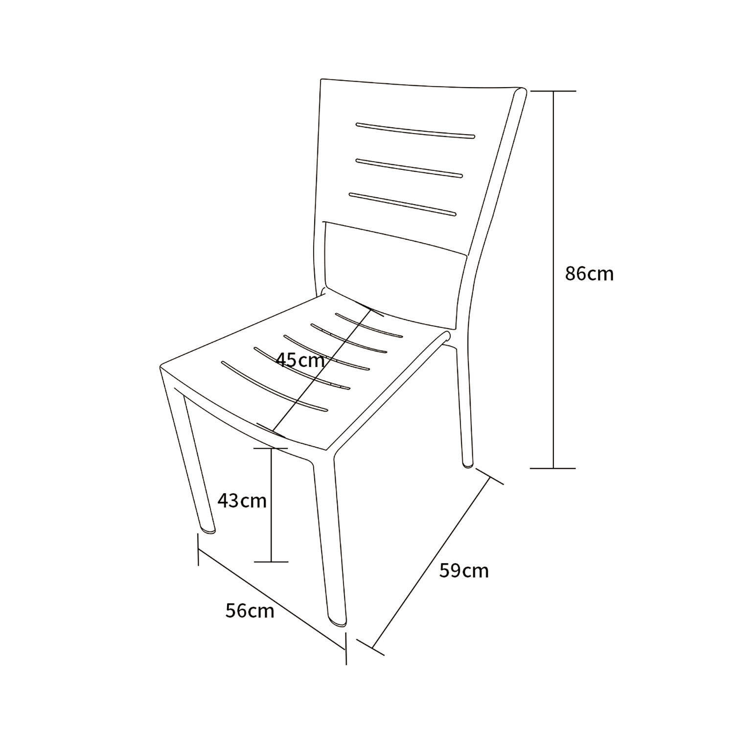 Stuhl Playa aus Aluminium für draussen