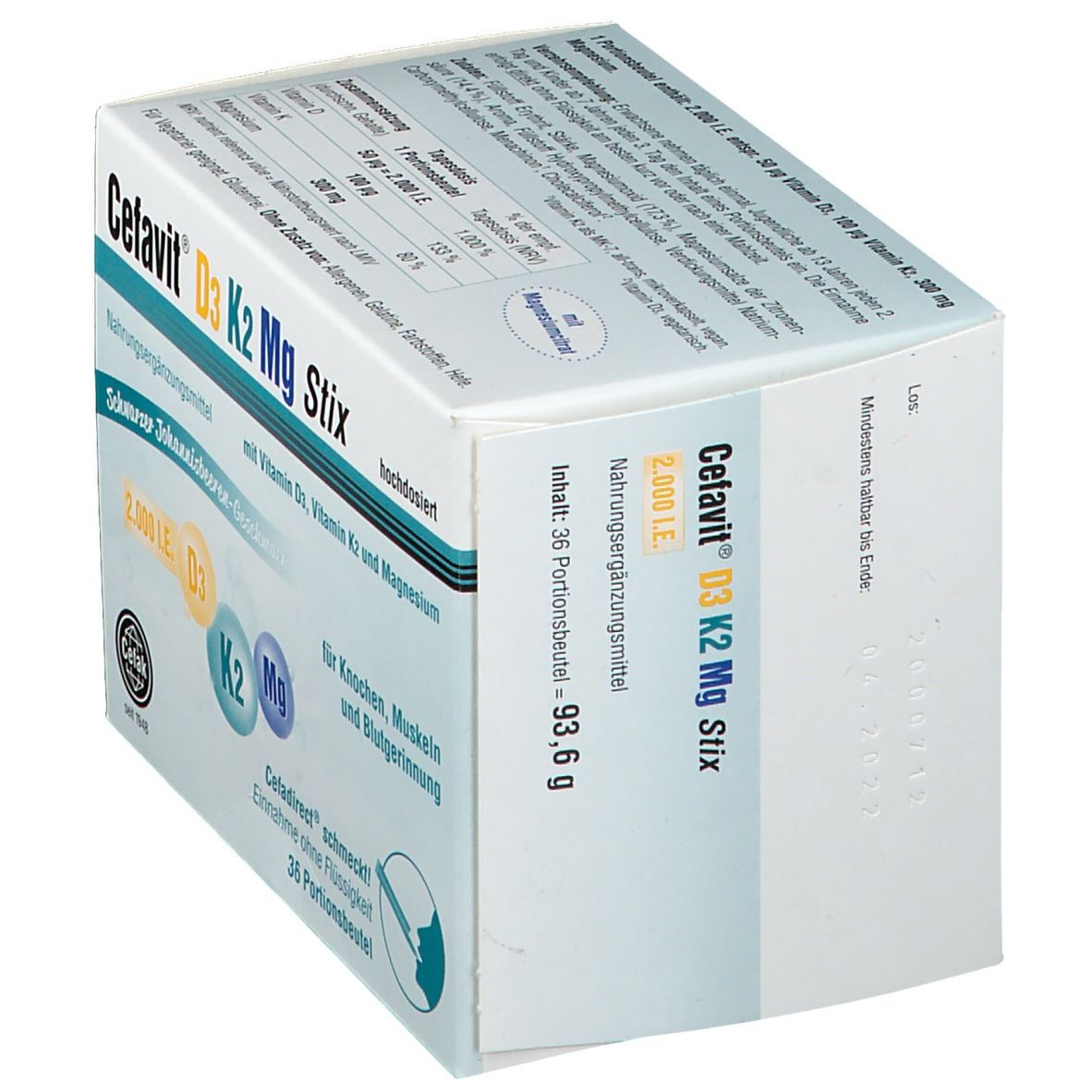 Cefavit D3 K2 Mg 2000 I.E. Stix