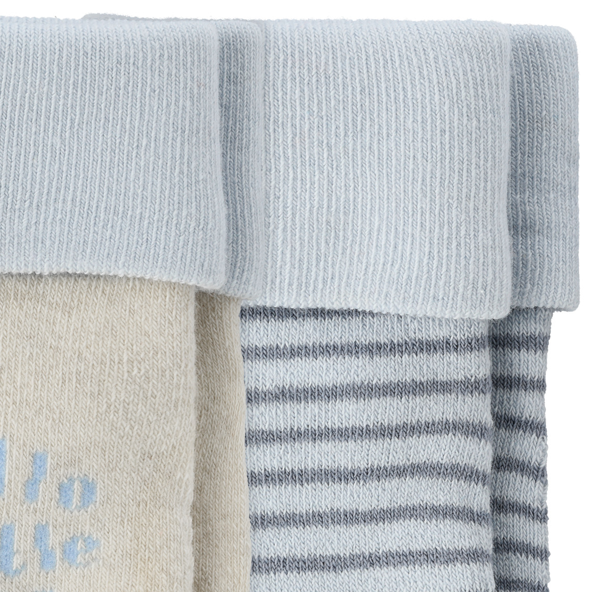 Topomini Pure Collection 2 Paar Newborn Frotteesocken Born 2025 hellblau