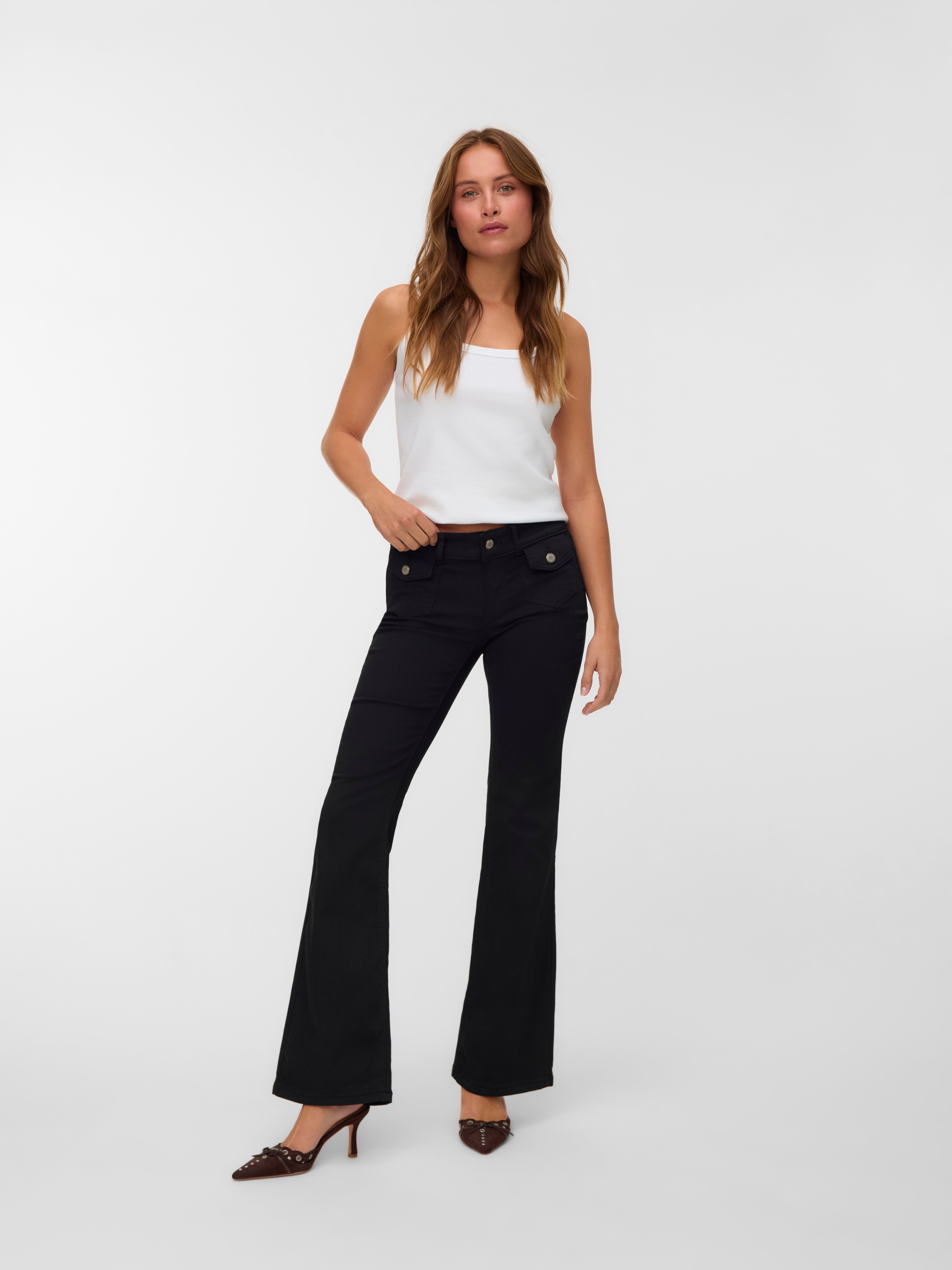 VMJEAN Low rise Flared fit Jeans