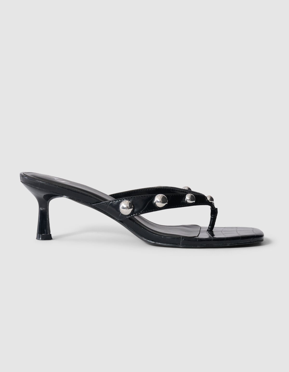 Studs Slipper Hakken Zwart
