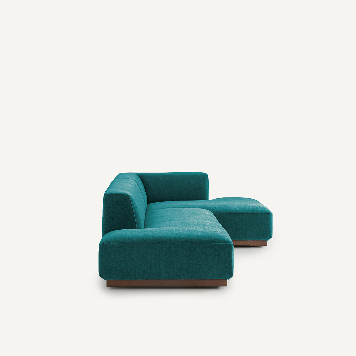 AM.PM<br>Sofá de canto direito em veludo chenille, Jacopo