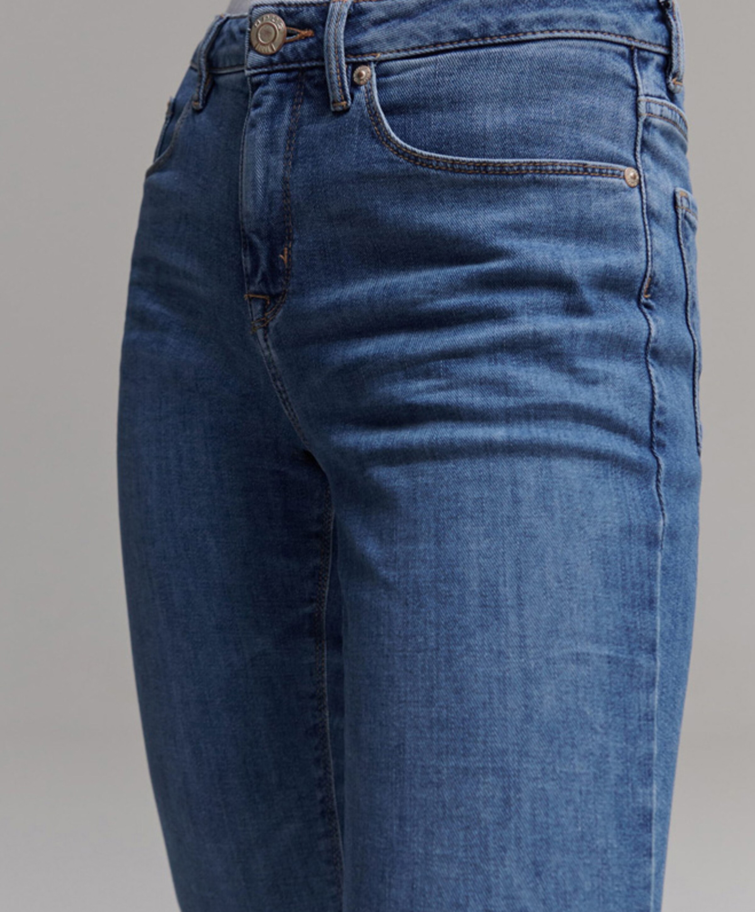 OPUS Elma ocean blue dames jeans blauw