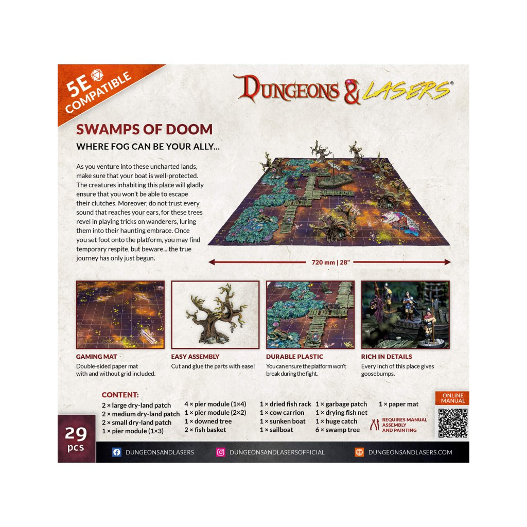 Dungeons & Lasers - Décors - Swamps of Doom