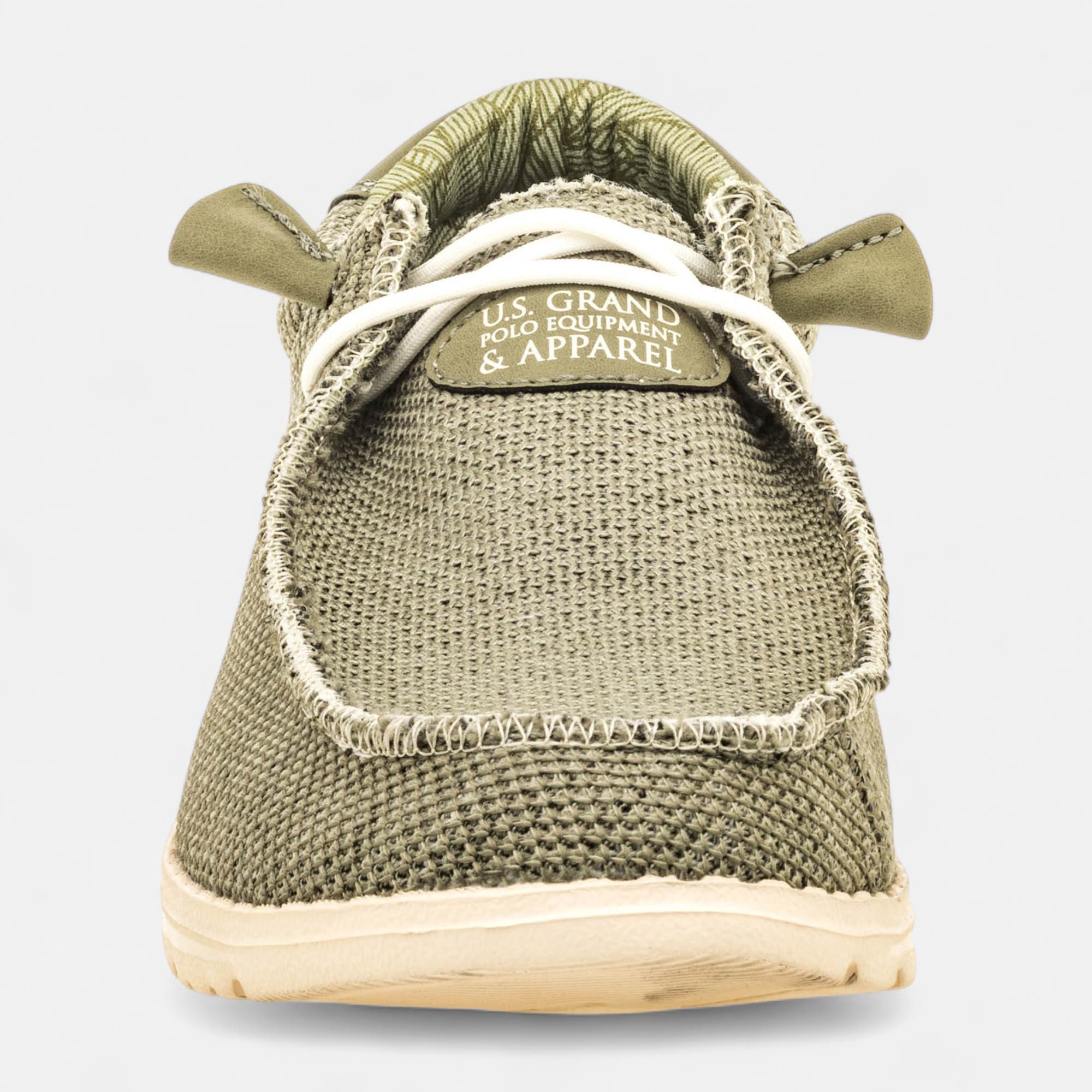 Baskets en toile Homme kaki