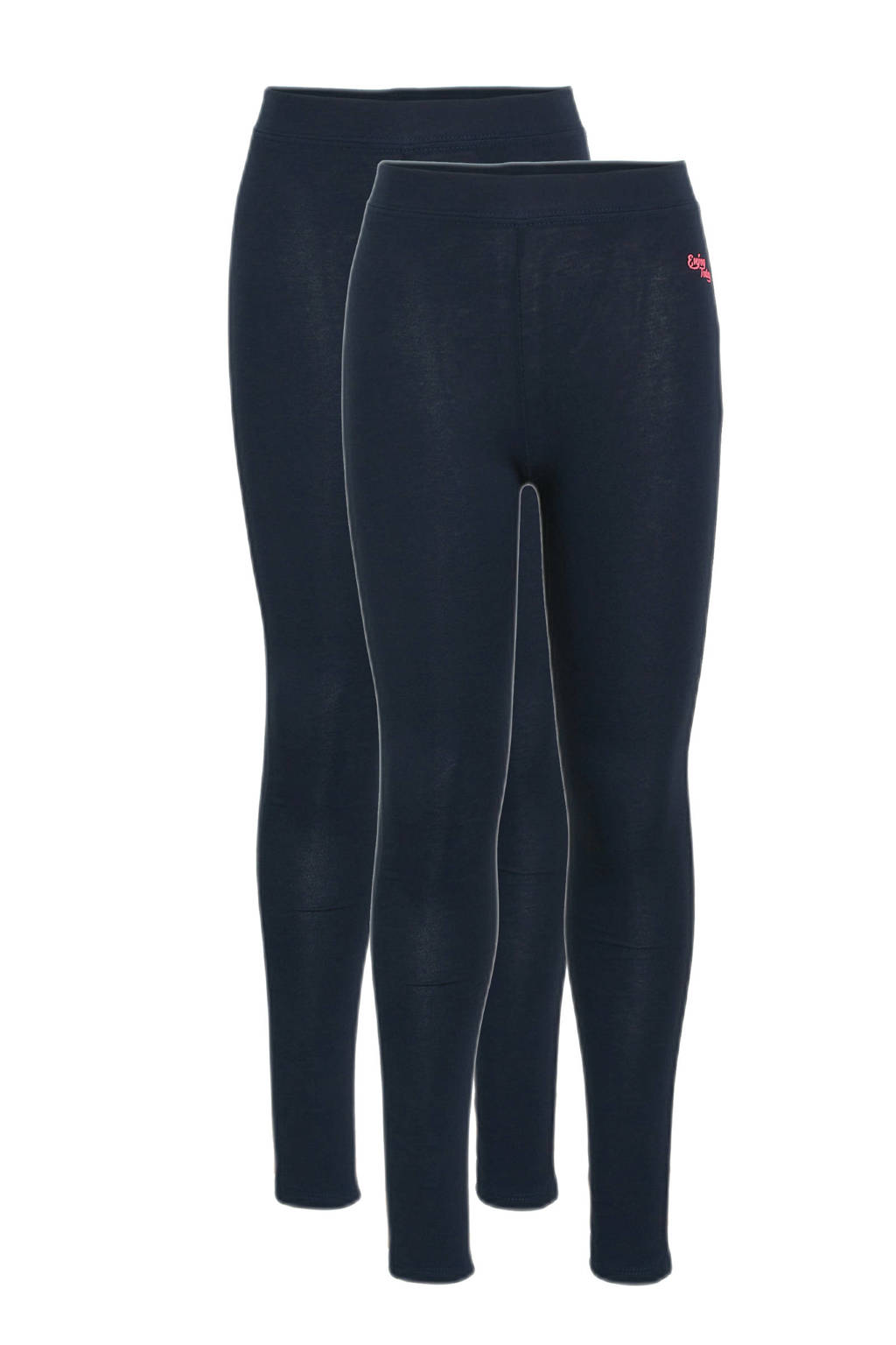WE Fashion legging - set van 2 donkerblauw