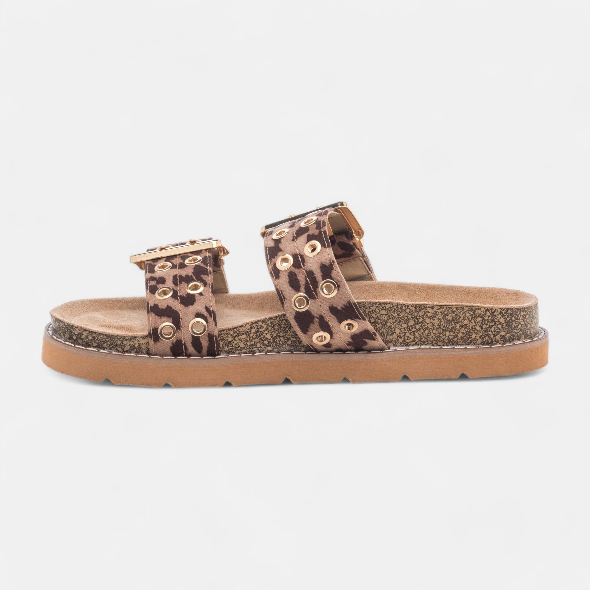 Mules semelle liège Femme multicolore