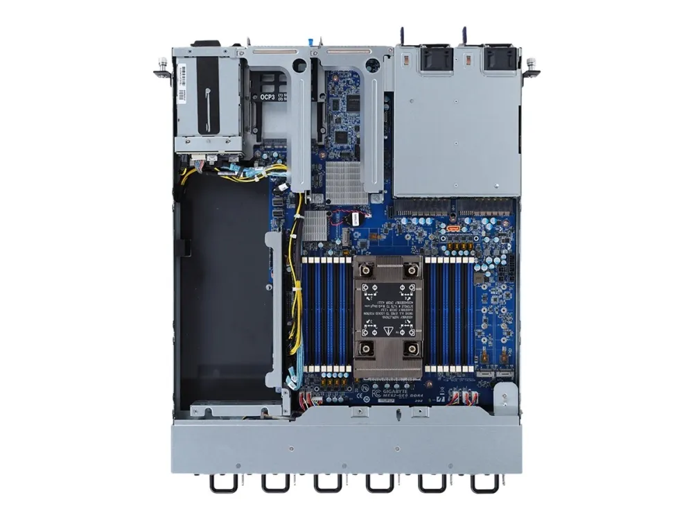 Gigabyte E162-220 (rev. 100) - Server - rack-monterbar - 1U - envejs - uden CPU op til - RAM 0 GB - SATA - hot-swap 2.5