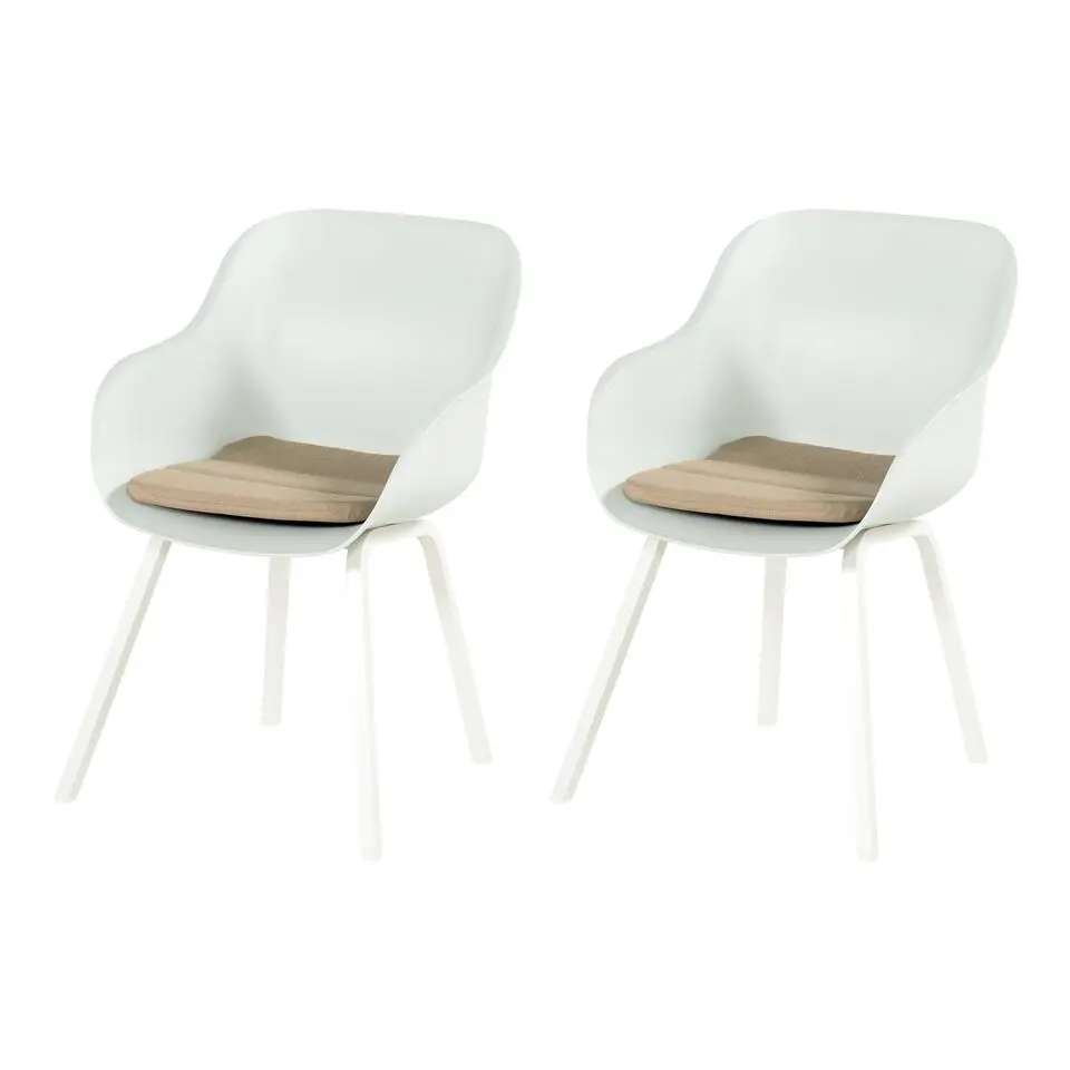 Hartman Le Soleil Element dining armstoel - Cotton white - 2 st.