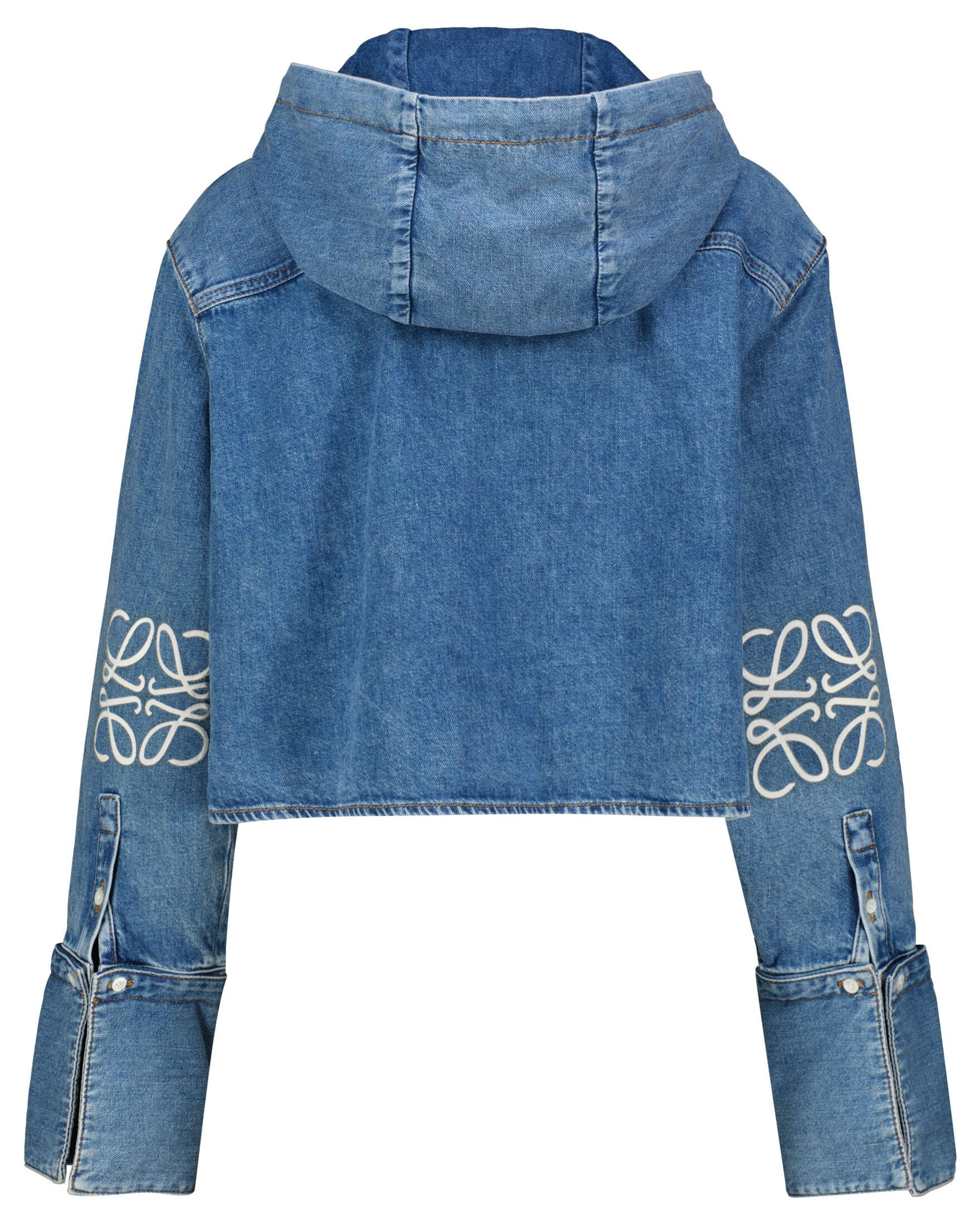 Loewe| Damen Jeansbluse mit Kapuze