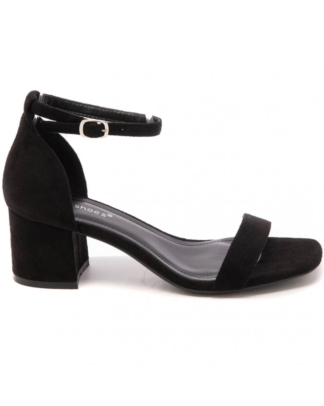 Sandale femme talon carré noir - Sofia