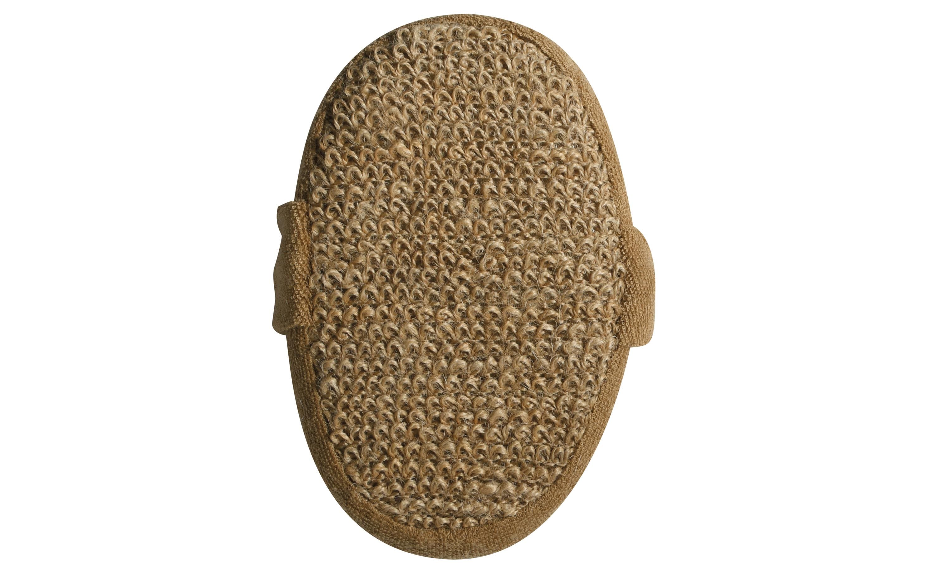 Peelingschwamm aus Jute 17.5 x 10.3 cm, BraunDuschschwamm