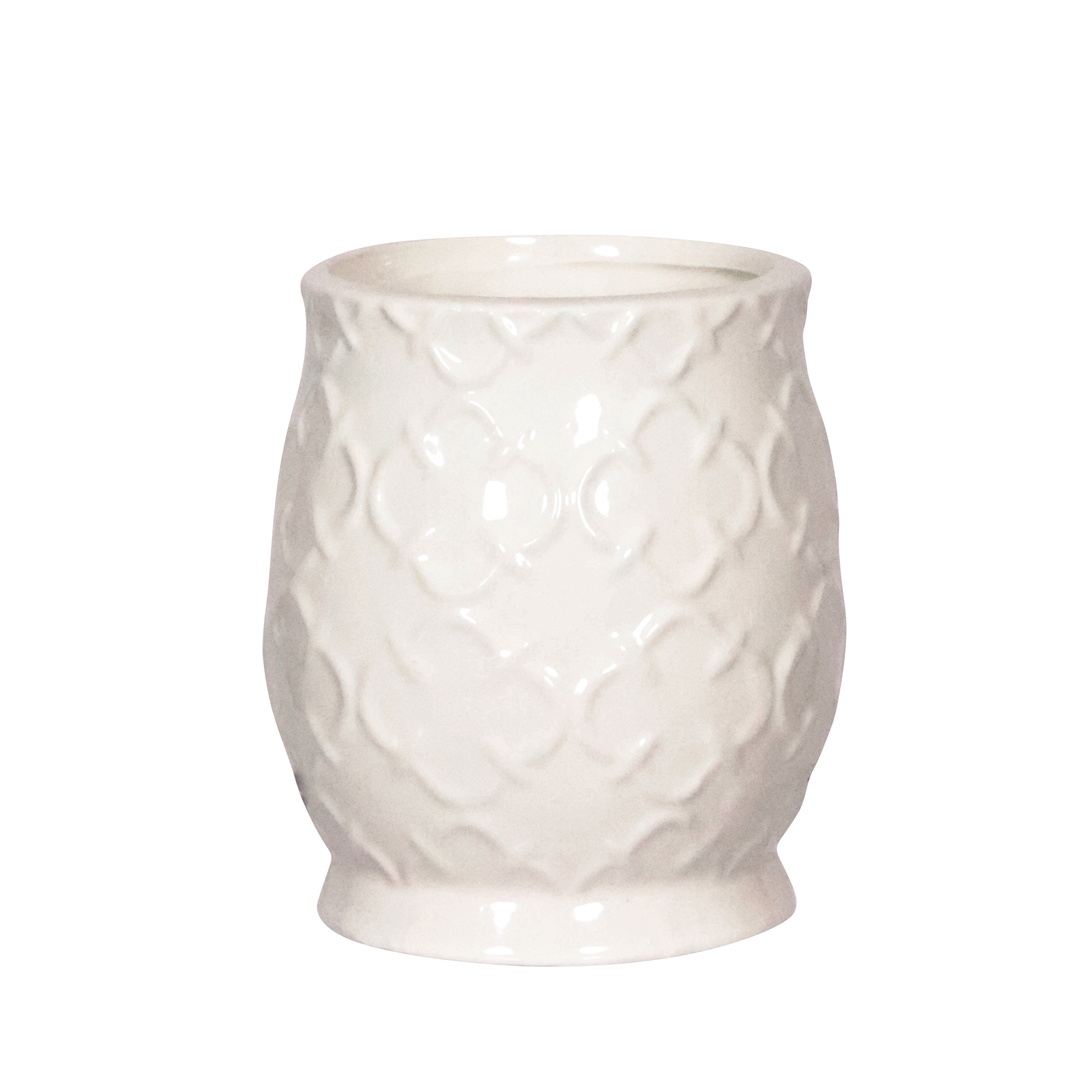 Badezimmer Set Keramik 4-teilig weiss