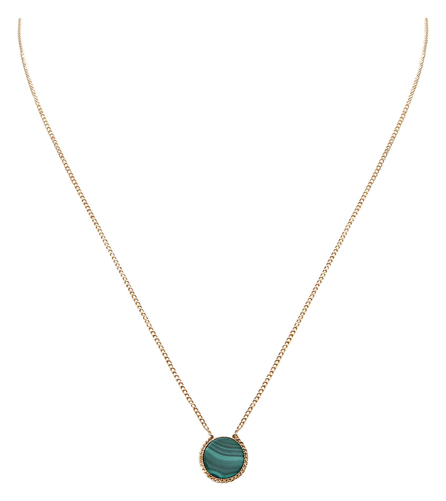 LADY - Collier en laiton | Vert