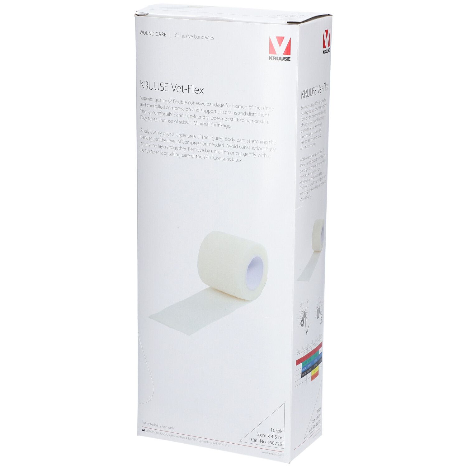 KRUUSE Vet-Flex weiss 5 cmx4,5 m