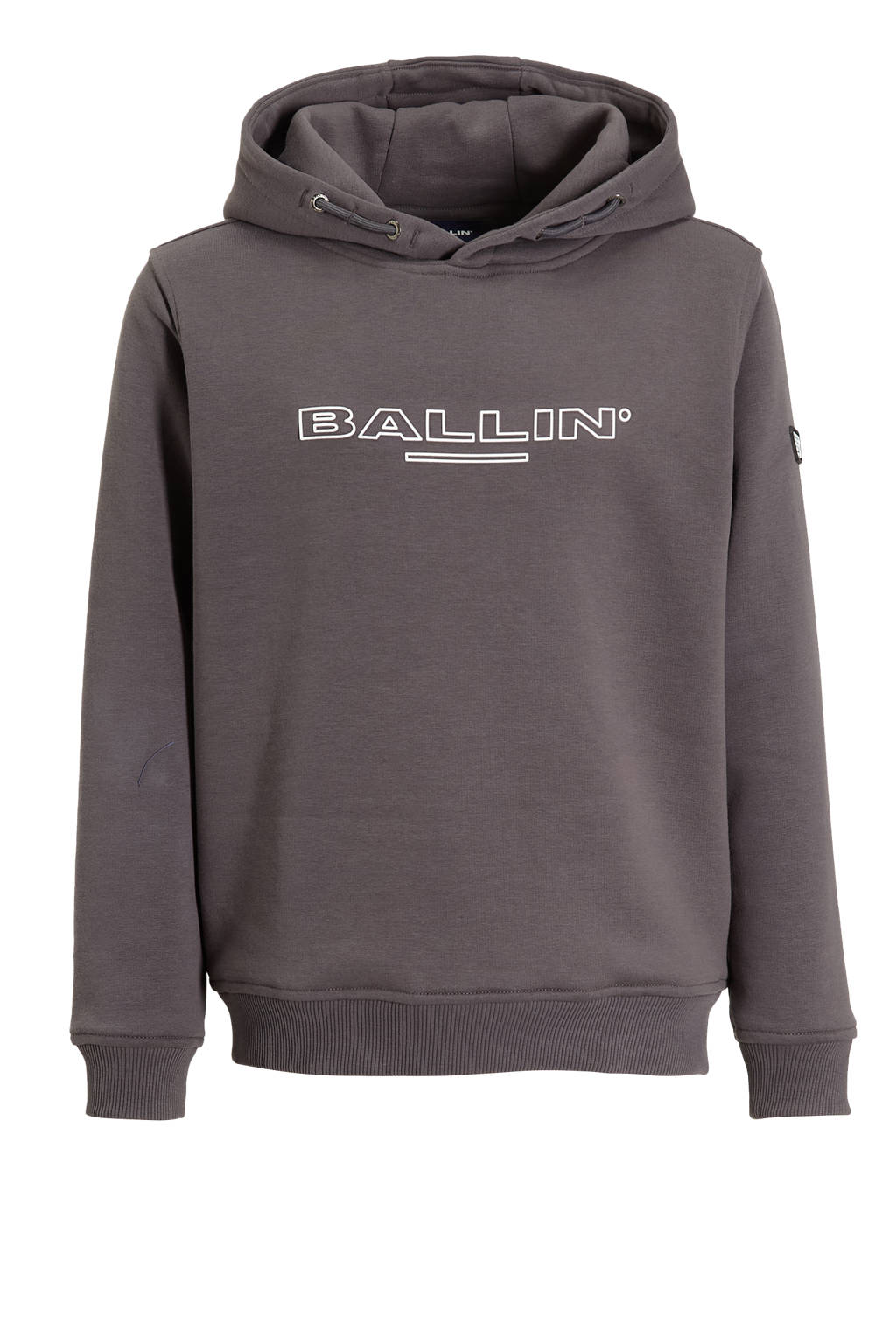 Ballin hoodie met logo grijs