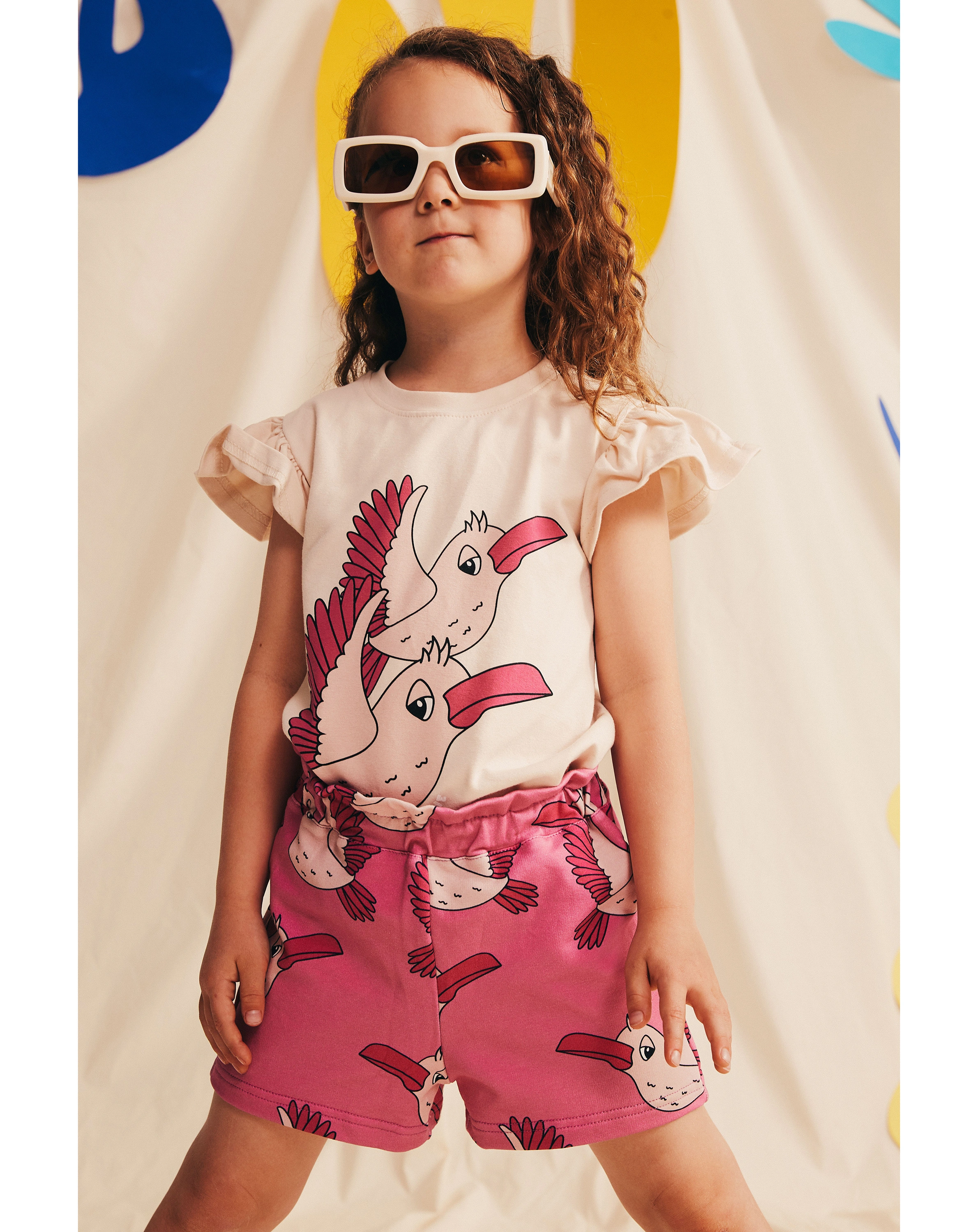 Paperbag-Shorts BIRDIE in pink