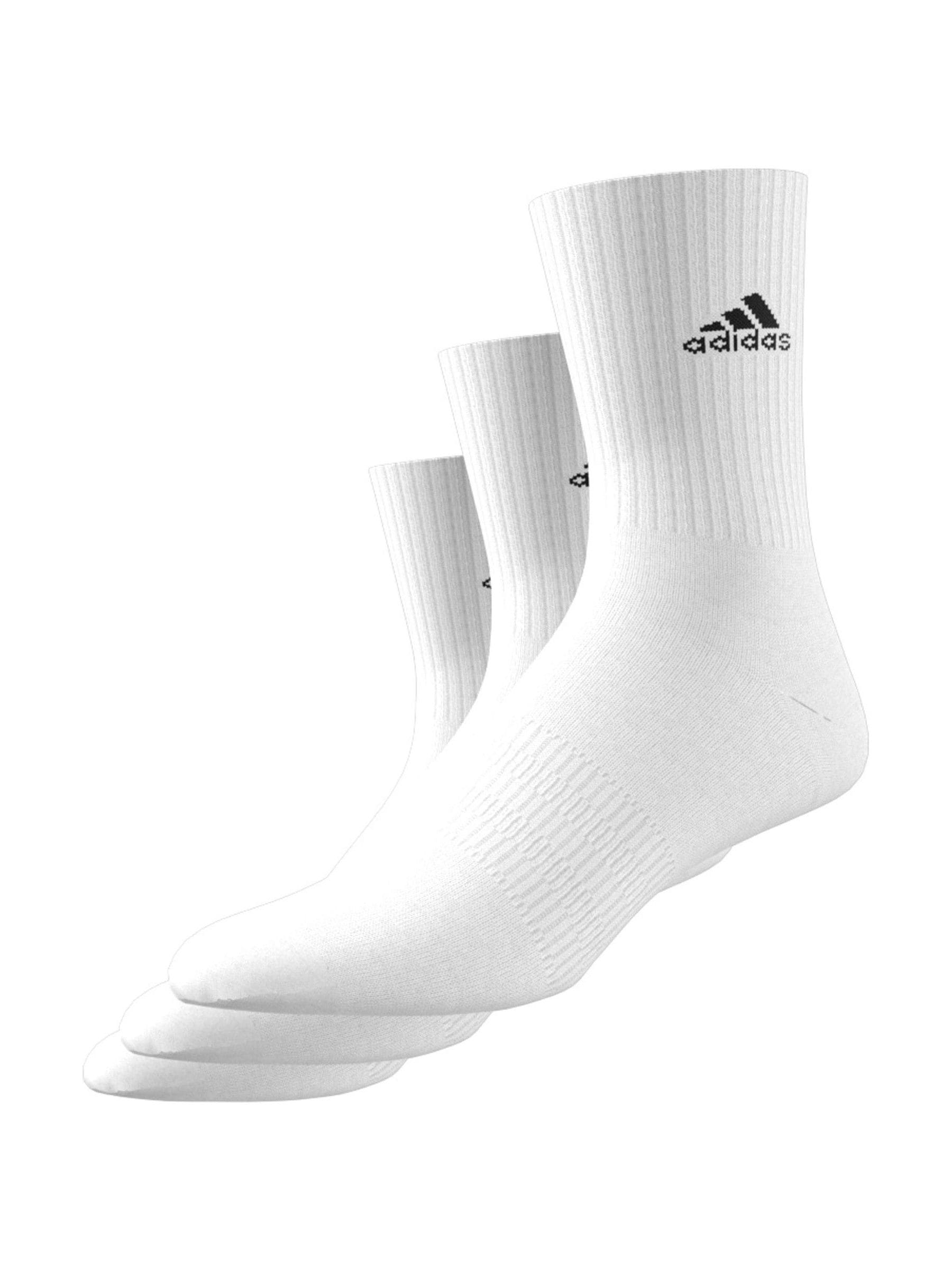 Duivenwit - Verpakking van 3 - Verpakking van 3 zachte adidas crew sokken