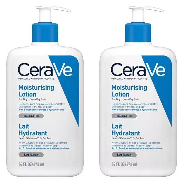 Loção Hidratante Facial e Corporal CeraVe 2x473ml