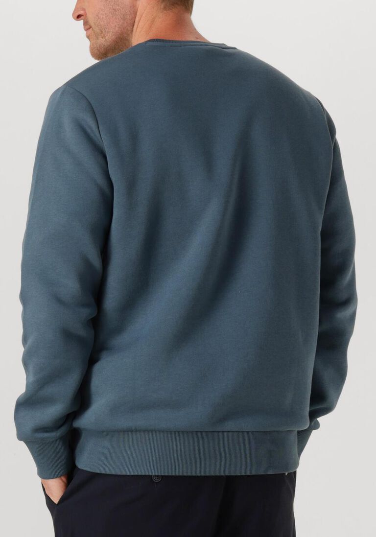 blauwe peak performance sweater original small logo crew men