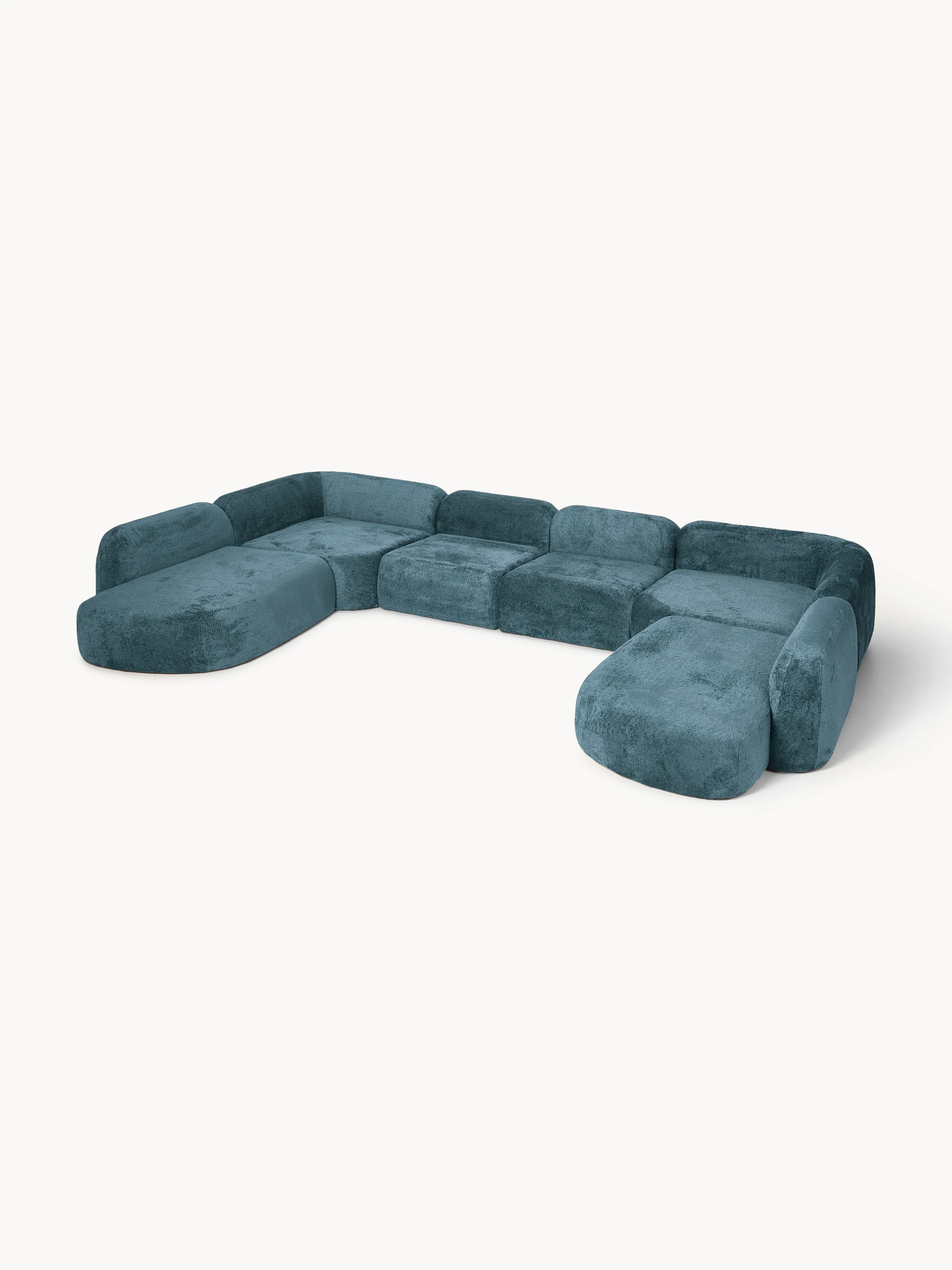 XL modulaire teddy bouclé bank Wolke
