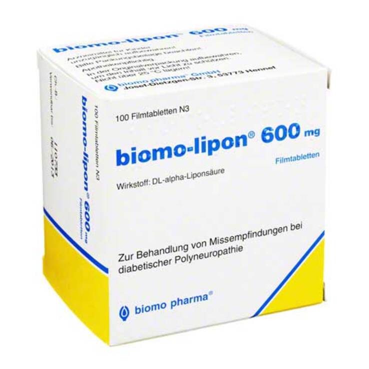 Biomo Lipon 600 Filmtabletten, 100 St