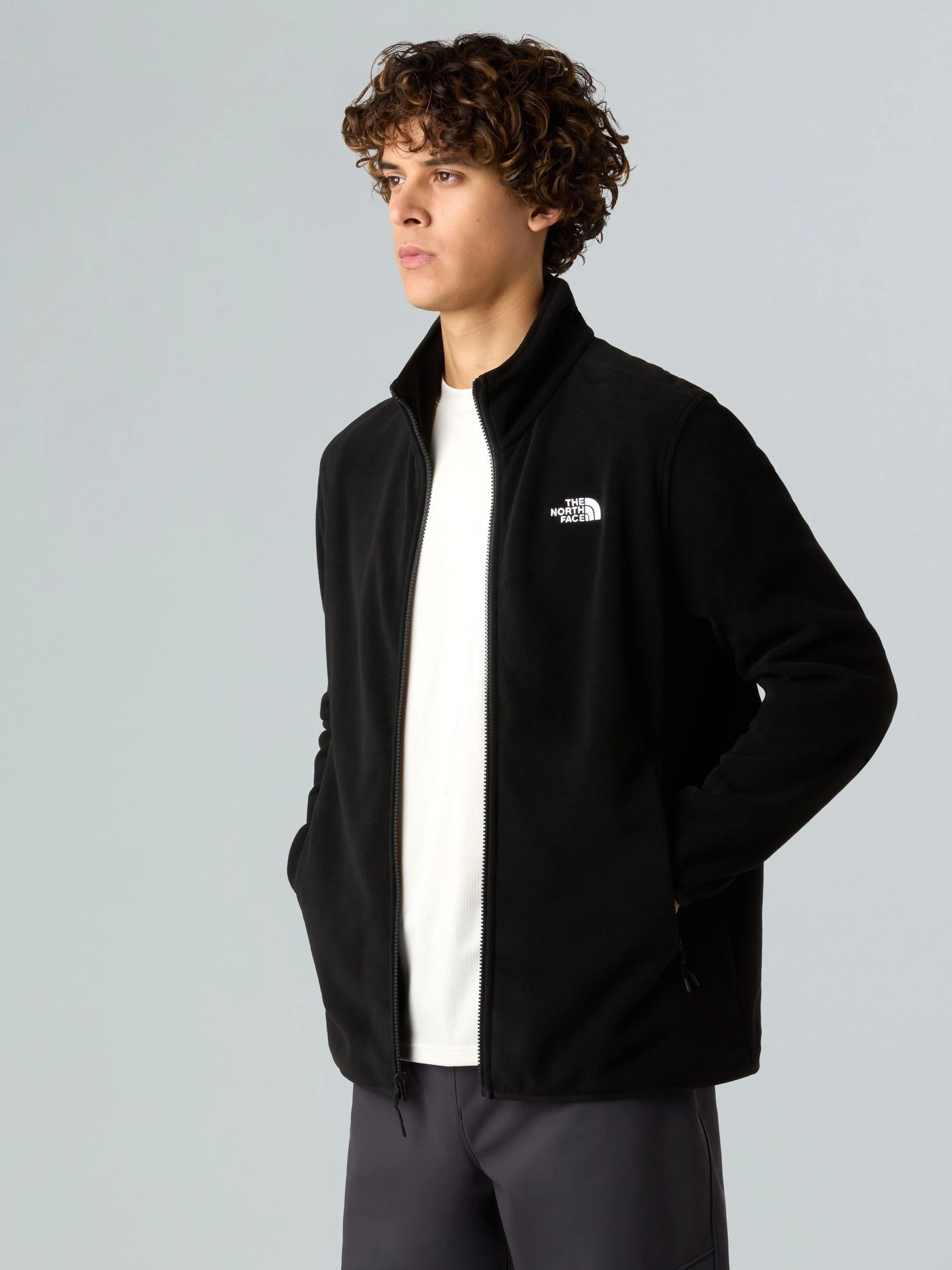 Zwart - The North Face® Glacier fleece met doorlopende rits