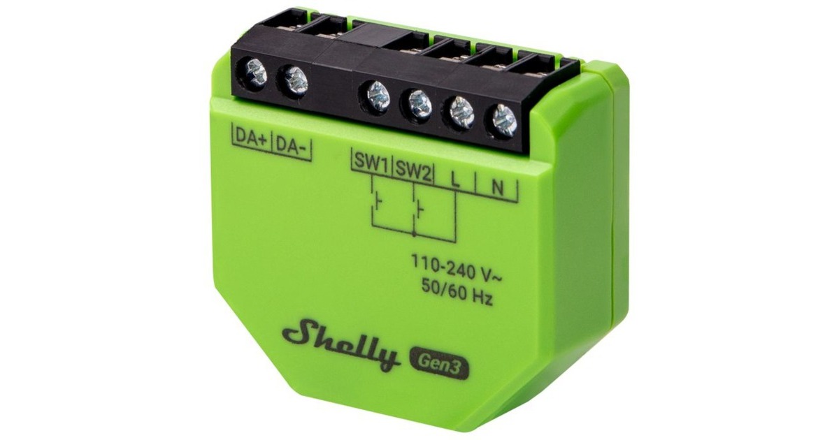 ShellyDimmer Gen3  (Groen/zwart)