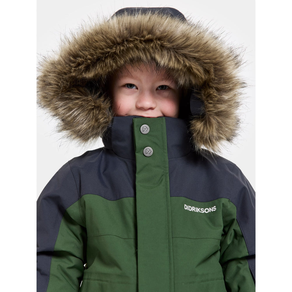 Køb Didriksons Pine Green Bjärven Kids Flyverdragt 12 | Luksusbaby
