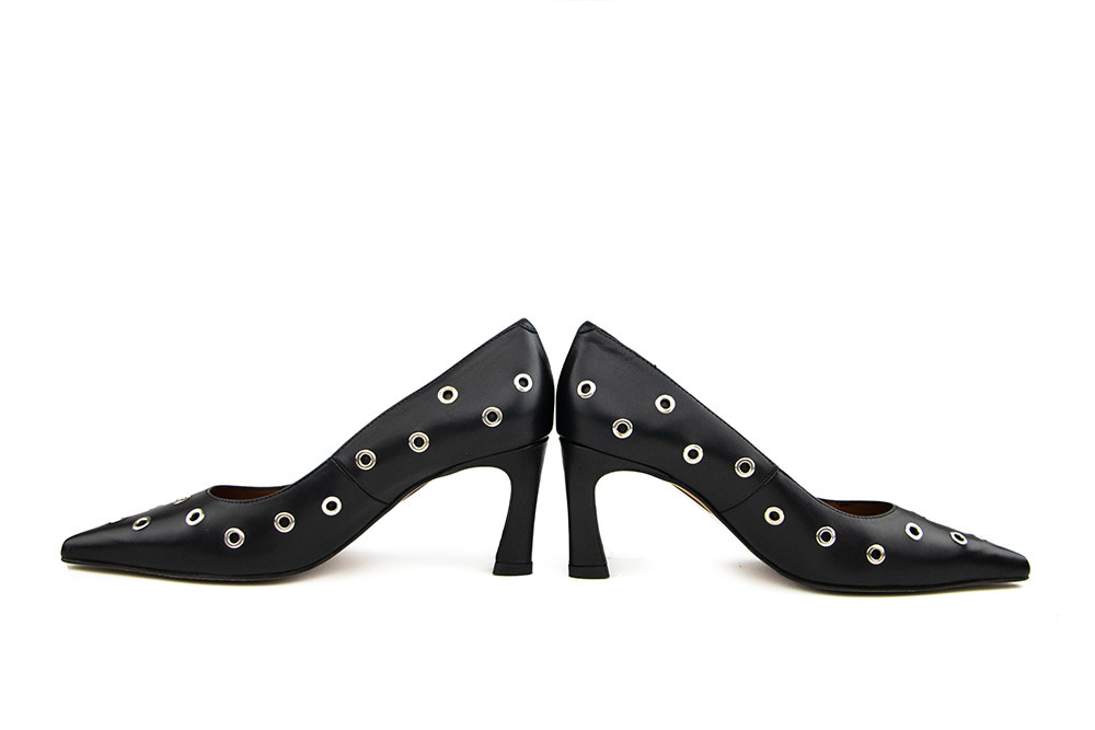 Ángel Alarcón Pump Black Silver
