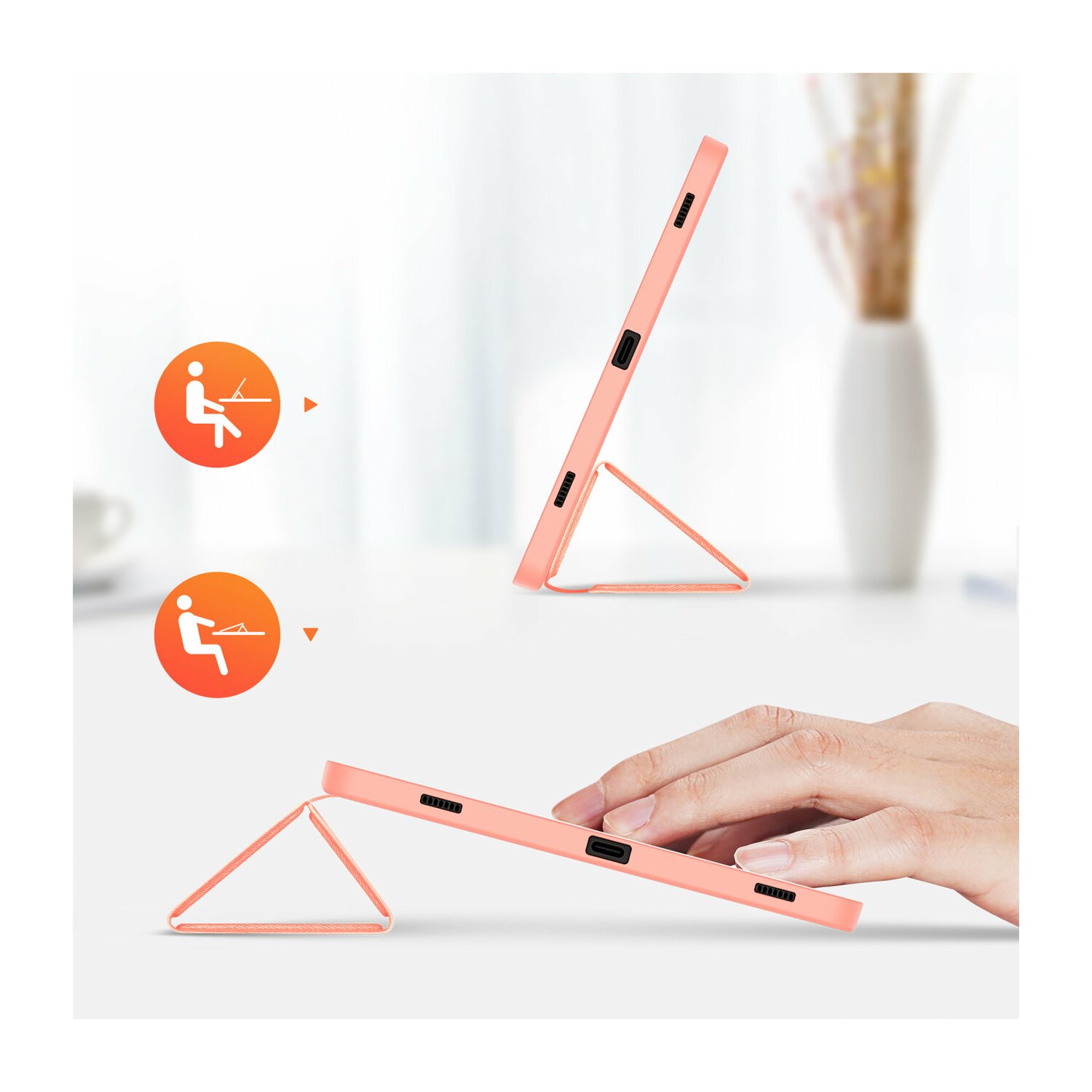 Dux Ducis Domo Smart Sleep Case Tablethülle kompatibel mit Samsung