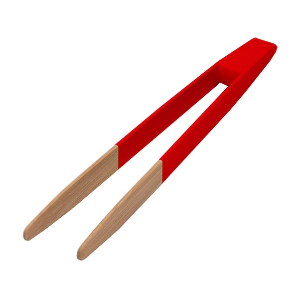 Pince à toast aimanté rouge 24 cm Pebbly