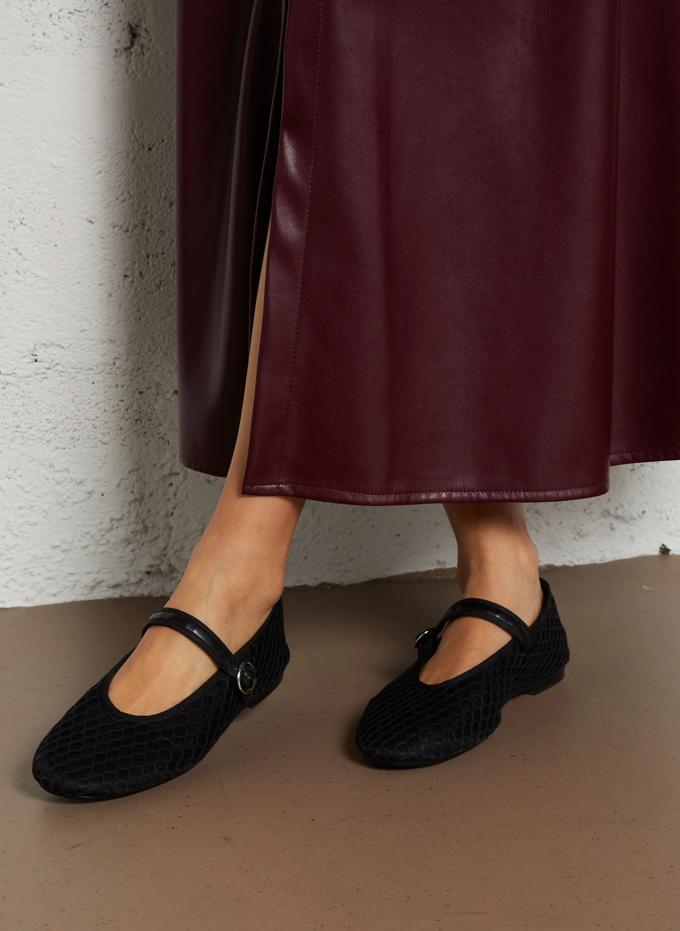 DEESSE - Ballerines à brides et boucles | Noir