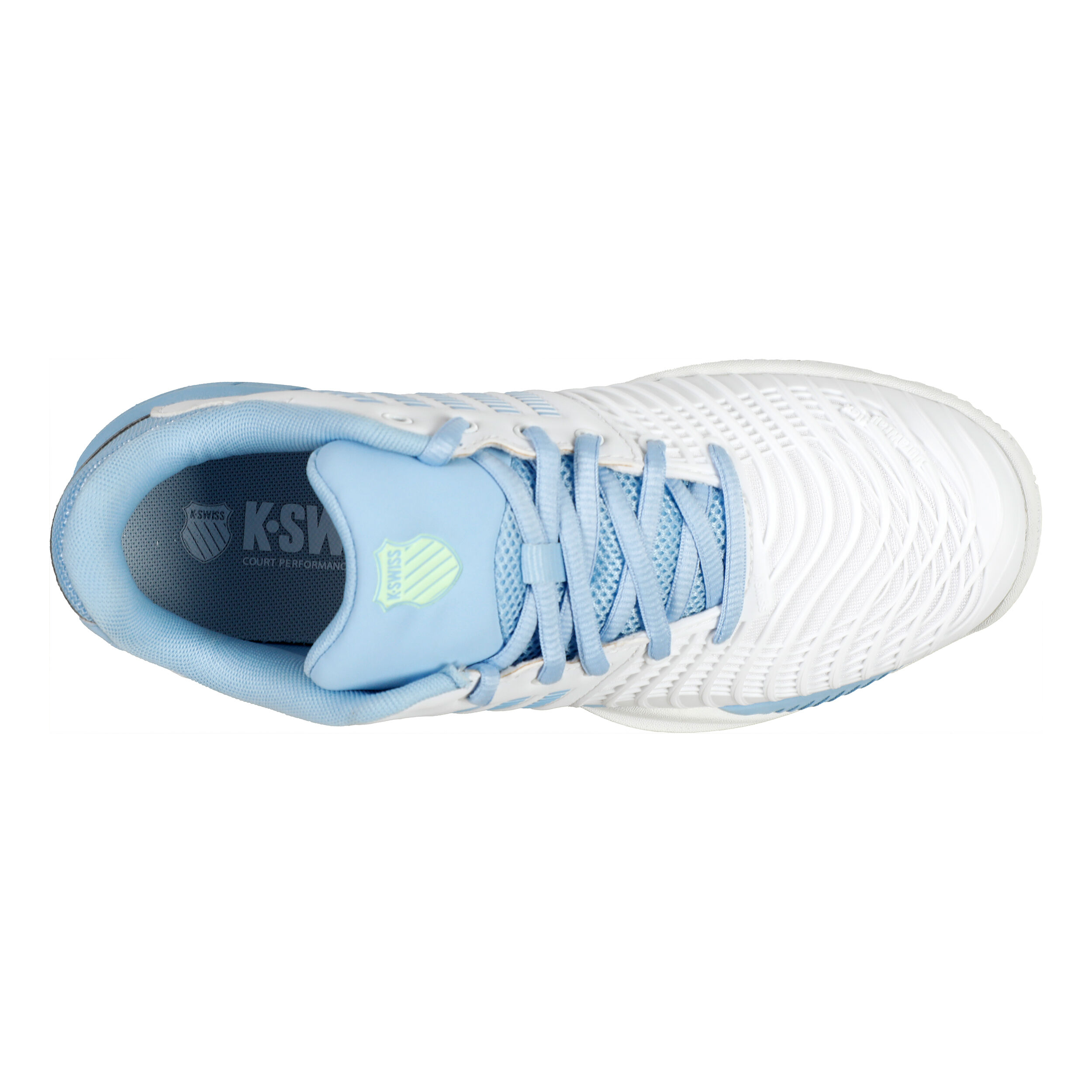 K-Swiss Express Light 3 Chaussures Toutes Surfaces Femmes - Blanc , Bleu Clair